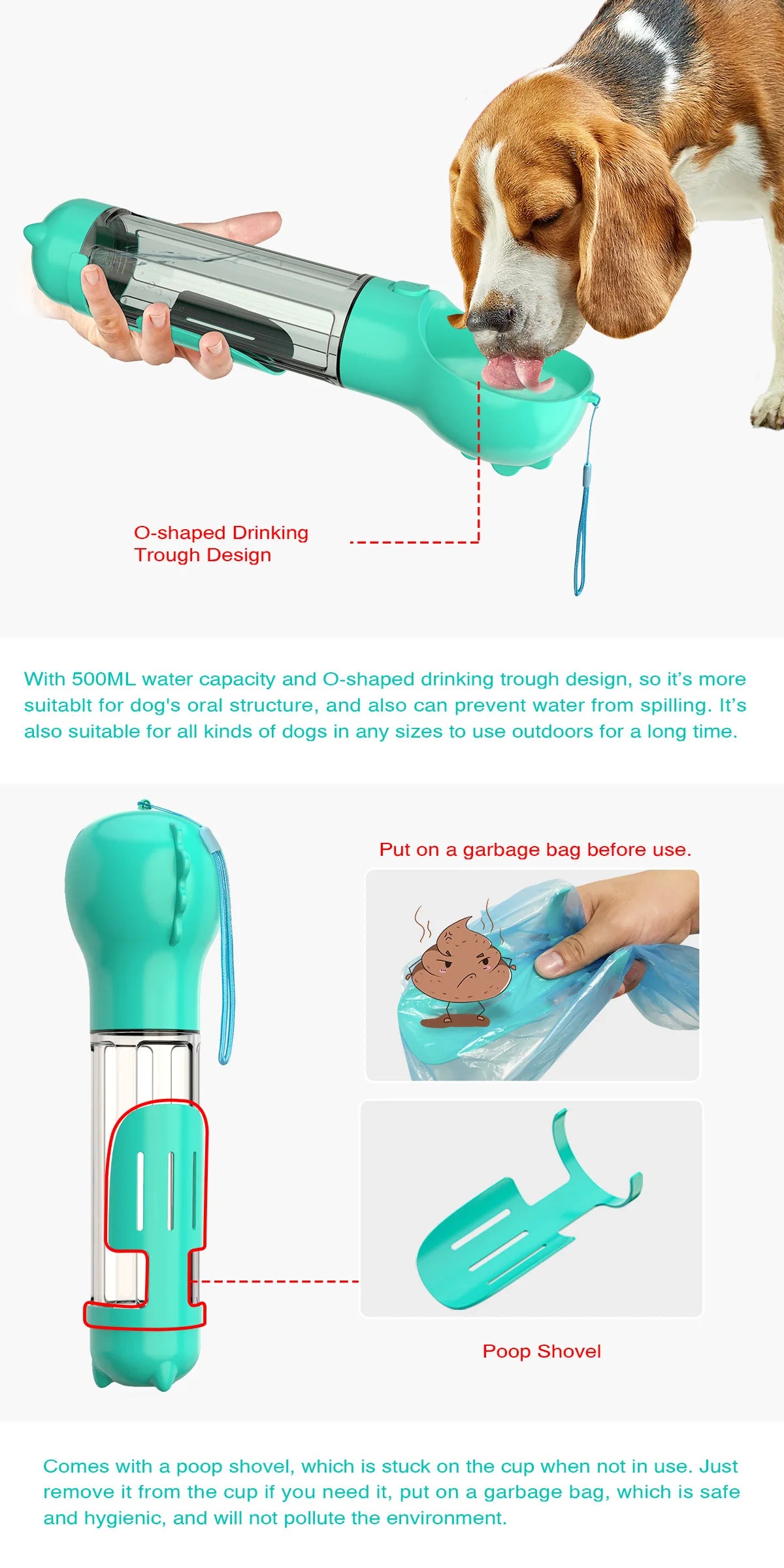 Portable Pet Dog Water Bottle